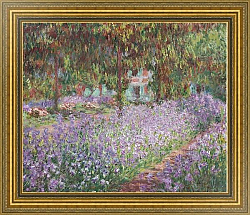 Постер Моне Клод (Claude Monet) Ирисы в саду Моне