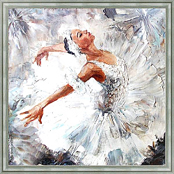 Постер Балерина в белом