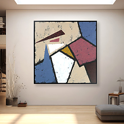Постер Simple Abstract by MaryMIA Stained glass. Geometrical puzzle 10