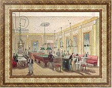 Постер Школа: Французская The Billiard Room in a Cafe Постер Школа: Французская The Billiard Room in a Cafe