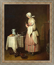 Постер Шарден Жан-Батист The Attentive Nurse, 1747 Постер Шарден Жан-Батист The Attentive Nurse, 1747