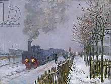 Постер Моне Клод (Claude Monet) Train in the Snow or The Locomotive, 1875 Постер Моне Клод (Claude Monet) Train in the Snow or The Locomotive, 1875