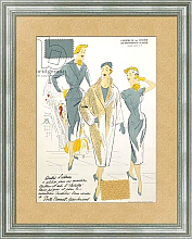 Постер Школа: Французская Sketches and fabric swatches, from 'L'oficiel de la couleur des industries de la mode' 2 Постер Школа: Французская Sketches and fabric swatches, from 'L'oficiel de la couleur des industries de la mode' 2