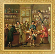 Постер Школа: Итальянская 18в Interior of a Pharmacy Постер Школа: Итальянская 18в Interior of a Pharmacy