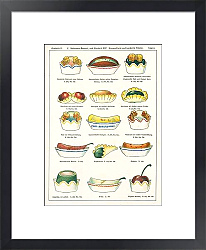 Постер Makronen-Dessert, und Abschnitt XIV. Karamellierte und kandierte Fruchte