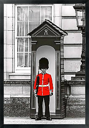 Постер Часовой в красном у Букингемского дворца