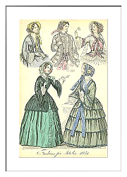 Постер Fashions for October 1851