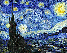Постер Ван Гог Винсент (Vincent Van Gogh) Звёздная ночь Постер Ван Гог Винсент (Vincent Van Gogh) Звёздная ночь