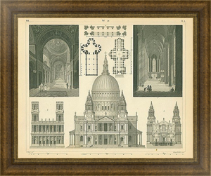 Постер в раме интерьер кафедрального собора Постер в раме интерьер кафедрального собора