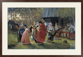 Картина под стеклом Девичник. 1889