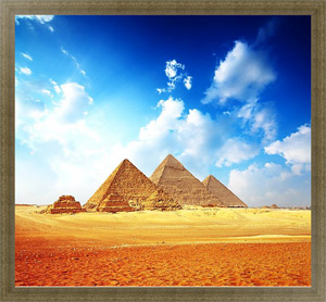 Картина в раме Пирамиды в Гизе