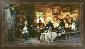 Картина в раме Council of War in Fili in 1812, 1882