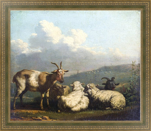 Постер на холсте Овцы и козлы