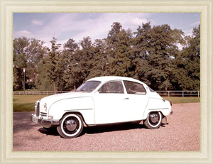 Постер для интерьера Saab 96 '1960–65