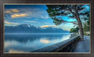 Картина Женева, озеро