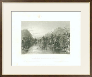 Постер-гравюра Scene Among the Highlands on Lake George