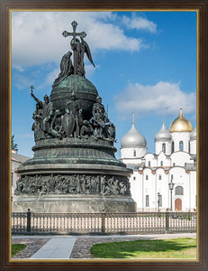 Постер Великий Новгород, Россия. Кремль. Памятник тысячелетия Руси